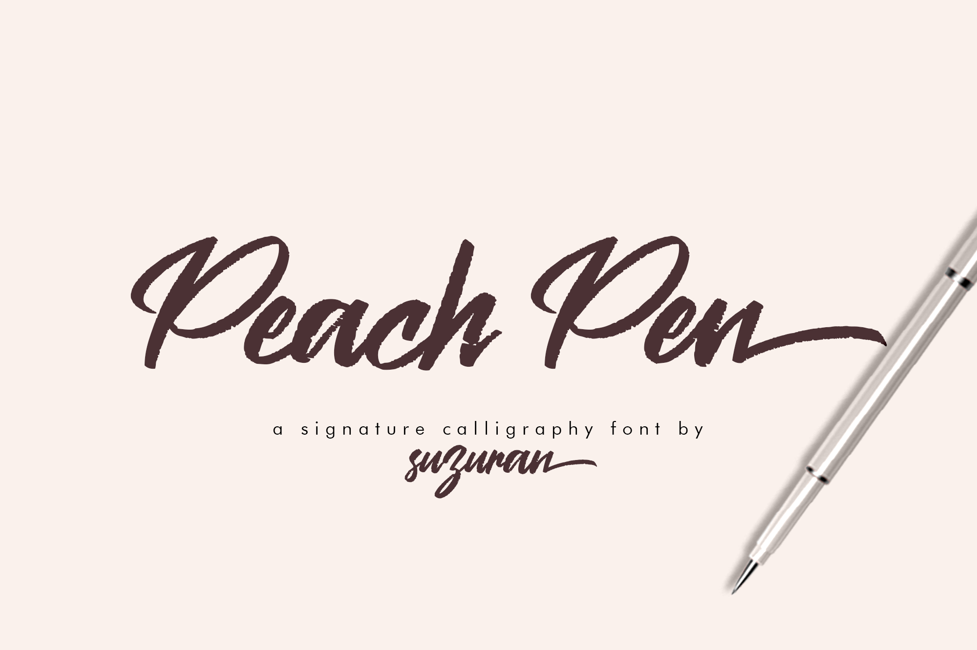 Peach Pen font